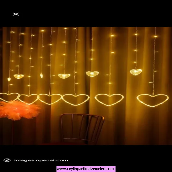 Kalp Fügürlü Led Işık